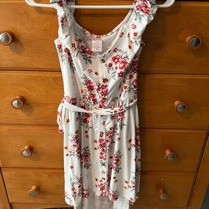 A flower pattern dress